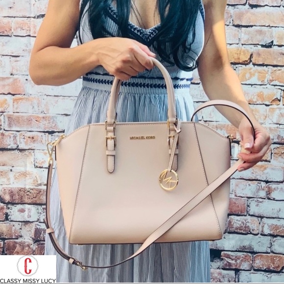 NWT Michael Kors Large Ciara satchel - Picture 2 of 8